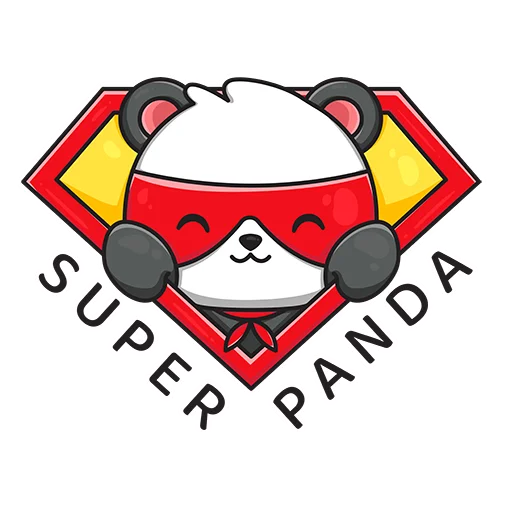 Super Panda sticker 7