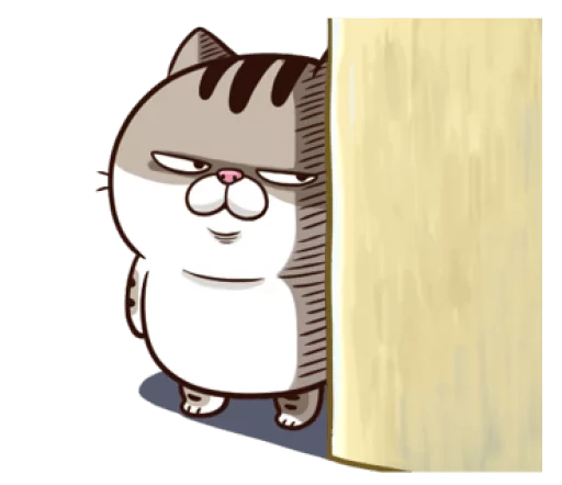 A cute little cat is so fat @bistic sticker 5