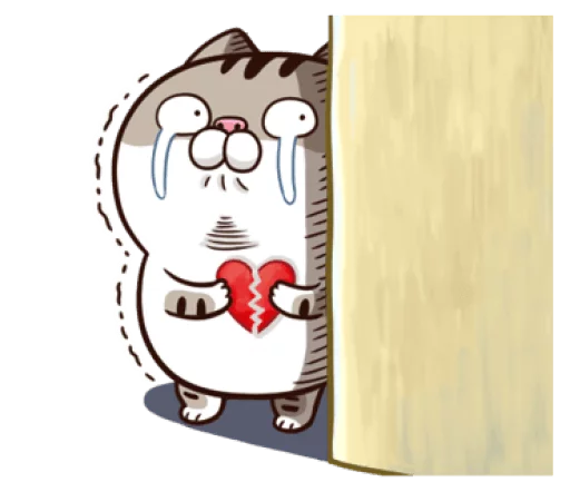 A cute little cat is so fat @bistic sticker 6