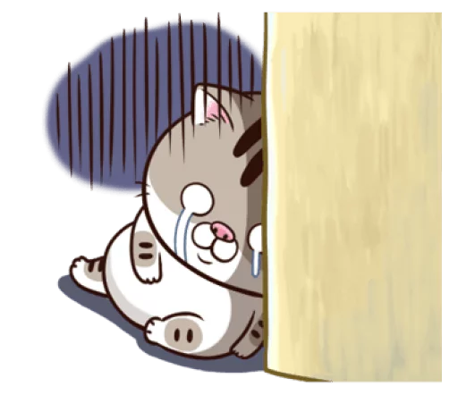 A cute little cat is so fat @bistic sticker 7