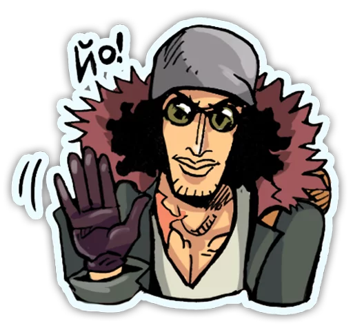 Aokiji One Piece Telegram sticker pack