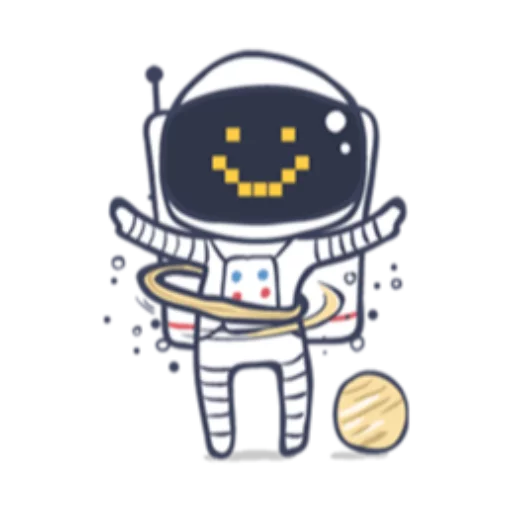 Astronaut sticker 2