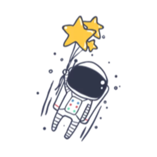Astronaut sticker 12