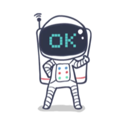 Astronaut sticker 3
