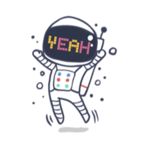 Astronaut sticker 4