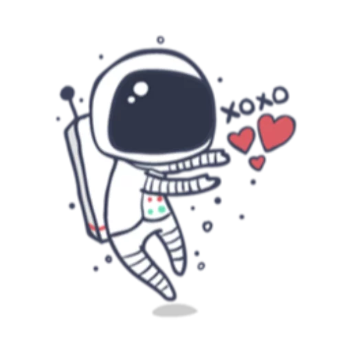 Astronaut sticker 6