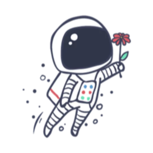 Astronaut sticker 8