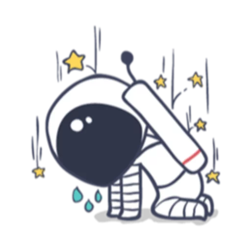 Astronaut sticker 9