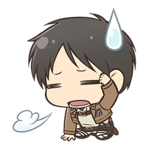 Attack on Titan Chibi Ver. @stickerscar sticker 3