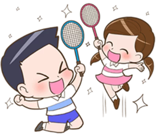 lets play badminton Telegram sticker pack