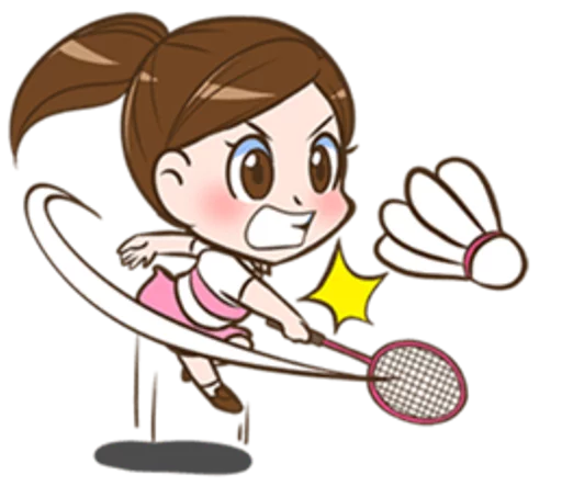 lets play badminton sticker 5