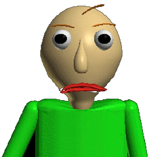 Baldi and his happy friends sticker 2