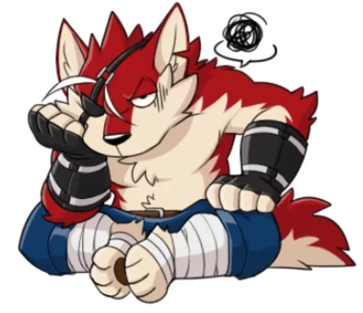 Takemoto Bara Wolf Copy Telegram sticker pack