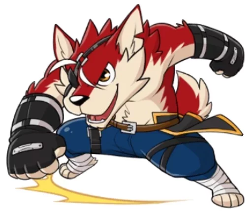 Takemoto Bara Wolf Copy sticker 2