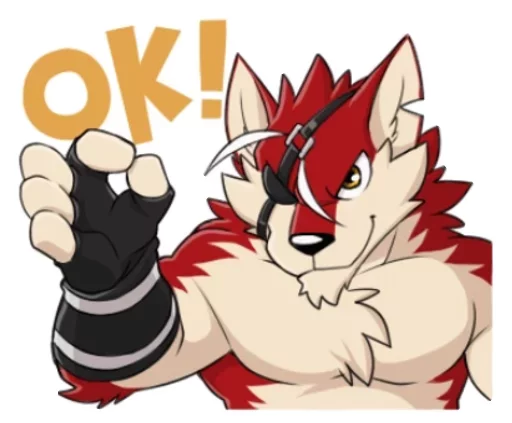 Takemoto Bara Wolf Copy sticker 12