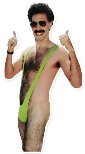 Borat, General Aladeen, Brüno etc. Telegram sticker pack