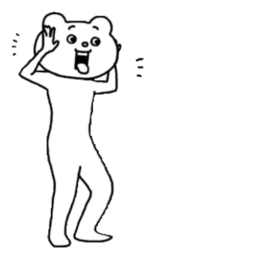 Aggressive Bear Betakkuma sticker 2
