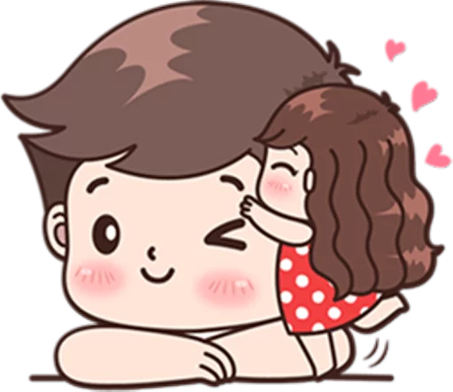 Boobib Cute Couples ( For Girl ) sticker 2