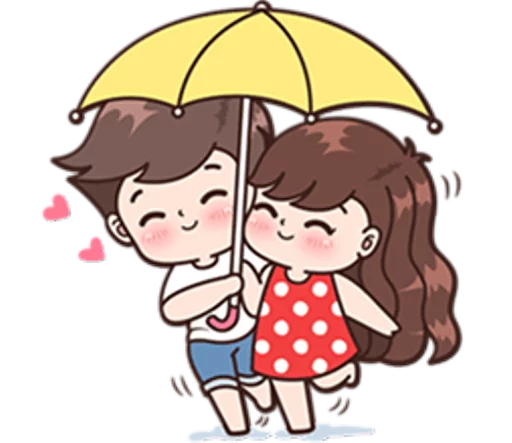 Boobib Cute Couples ( For Girl ) sticker 4