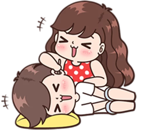 Boobib Cute Couples ( For Girl ) sticker 5