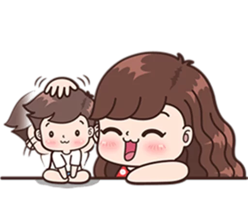 Boobib Cute Couples ( For Girl ) sticker 8