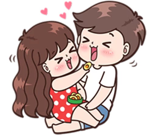 Boobib Cute Couples ( For Girl ) sticker 9