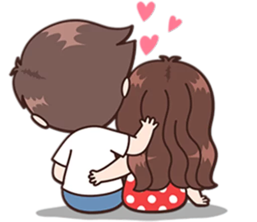 Boobib Cute Couples ( For Girl ) sticker 10