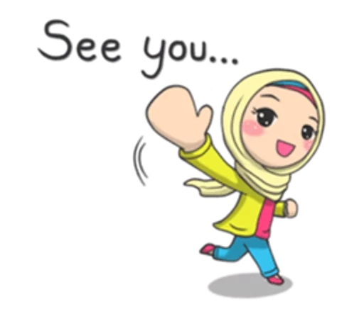 Flower Hijab sticker 2