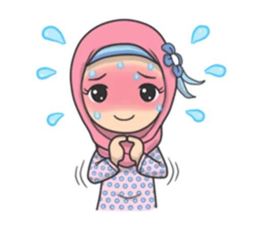 Flower Hijab sticker 6