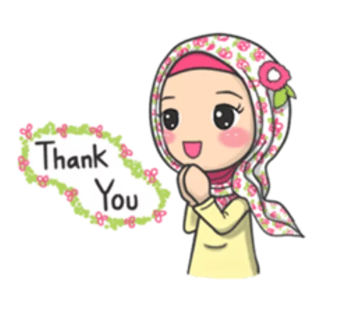 Flower Hijab sticker 10