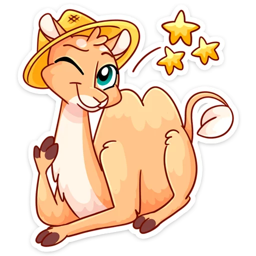 Camel Ray 👉 @Stickergram 👈 Верблюд Лучик Telegram sticker pack