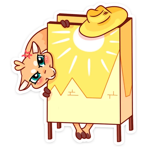 Camel Ray 👉 @Stickergram 👈 Верблюд Лучик sticker 4