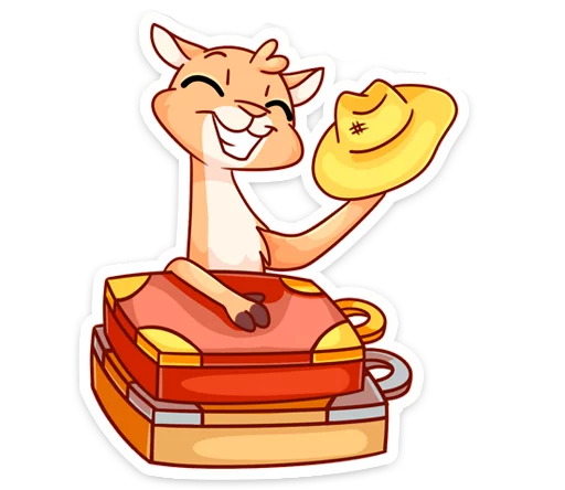Camel Ray 👉 @Stickergram 👈 Верблюд Лучик sticker 8