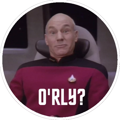Captain Picard of the Starship Enterprise sticker 3