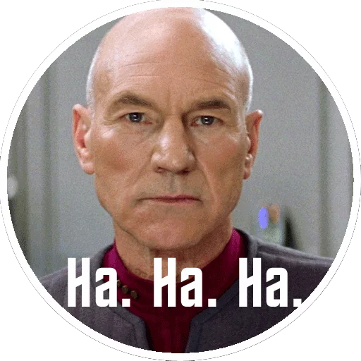 Captain Picard of the Starship Enterprise sticker 6