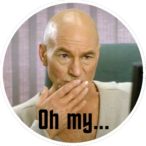 Captain Picard of the Starship Enterprise sticker 7