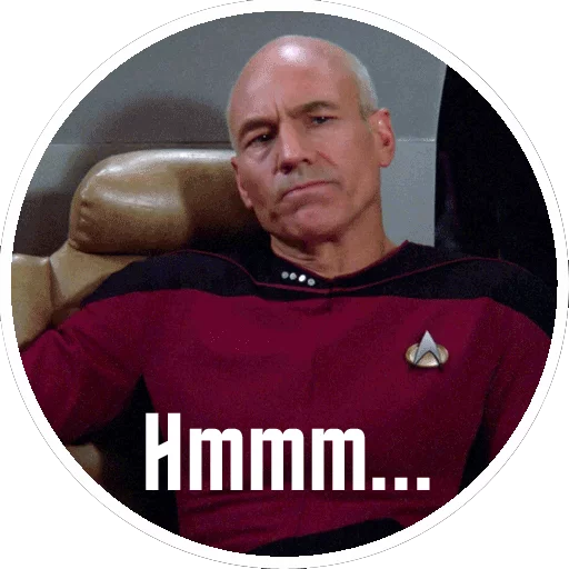 Captain Picard of the Starship Enterprise sticker 8