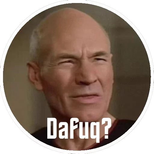 Captain Picard of the Starship Enterprise sticker 10