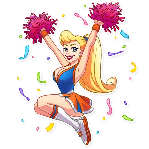 Cheerleader Girl sticker 6