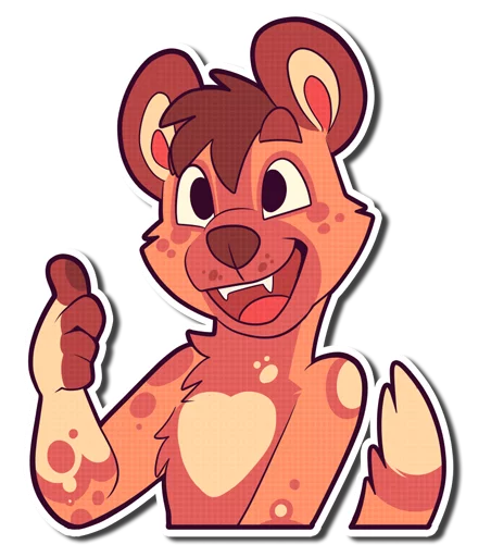 Cinnamon Wild Dog sticker 3