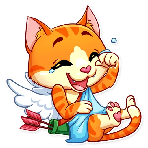 Cupid Cat Telegram sticker pack