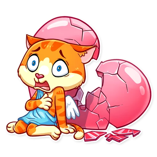 Cupid Cat sticker 11