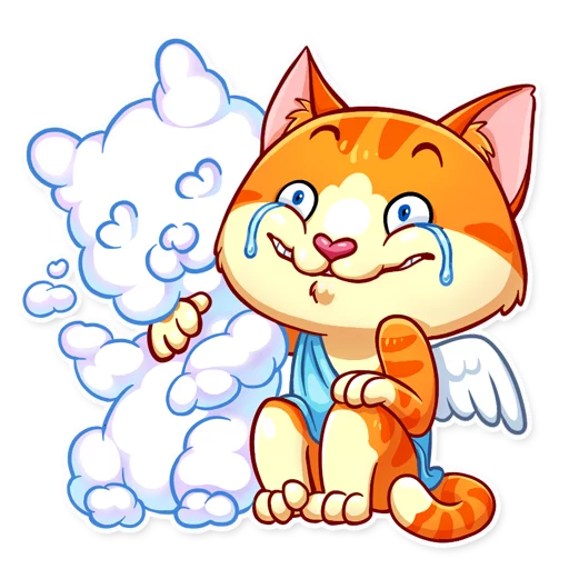 Cupid Cat sticker 12