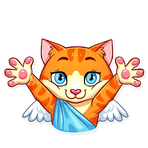 Cupid Cat sticker 5