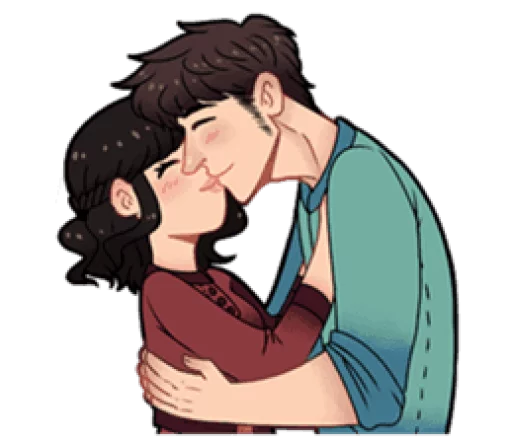 Lovely sweet and happy couple sticker 12