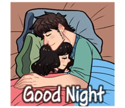 Lovely sweet and happy couple sticker 4