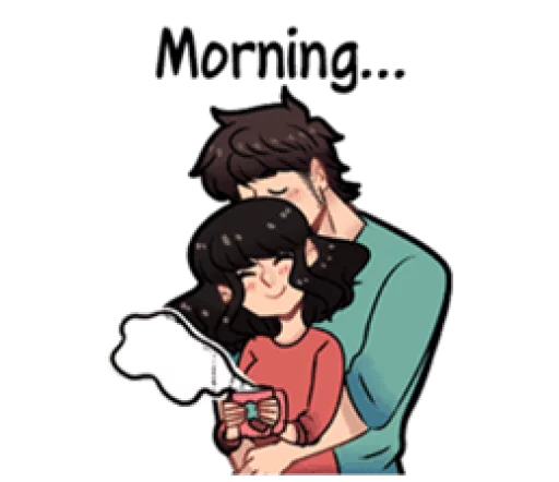 Lovely sweet and happy couple sticker 6