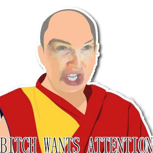 dalai lama (Old Bald Donkey) sticker 11