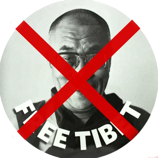 dalai lama (Old Bald Donkey) sticker 4