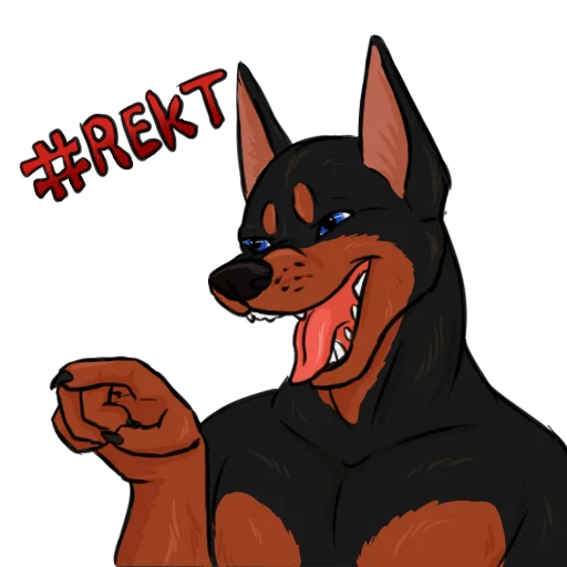Doberman sticker 11